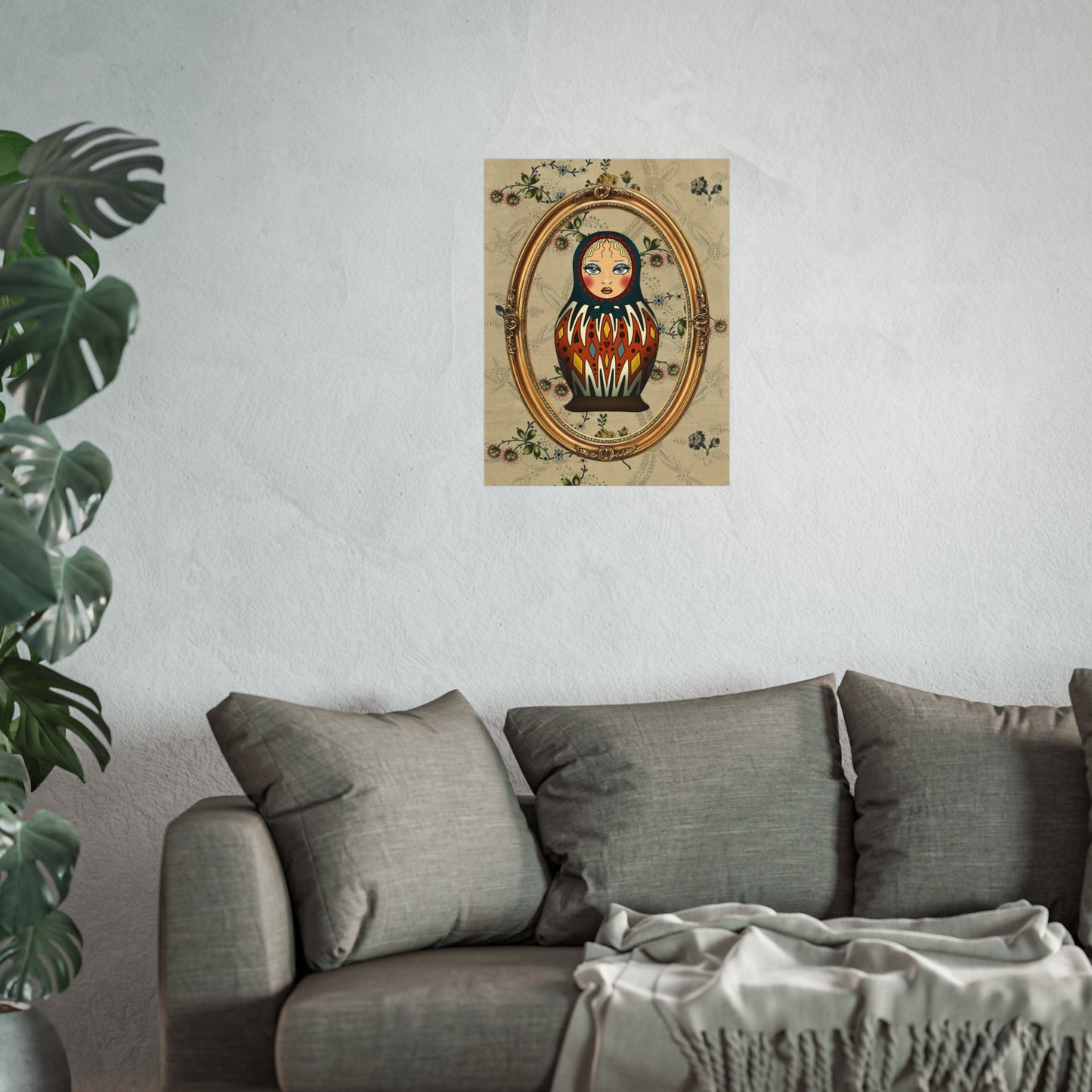 matryoshka doll print