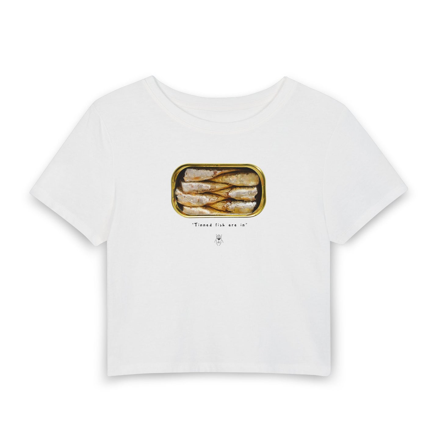 tinned fish baby tee