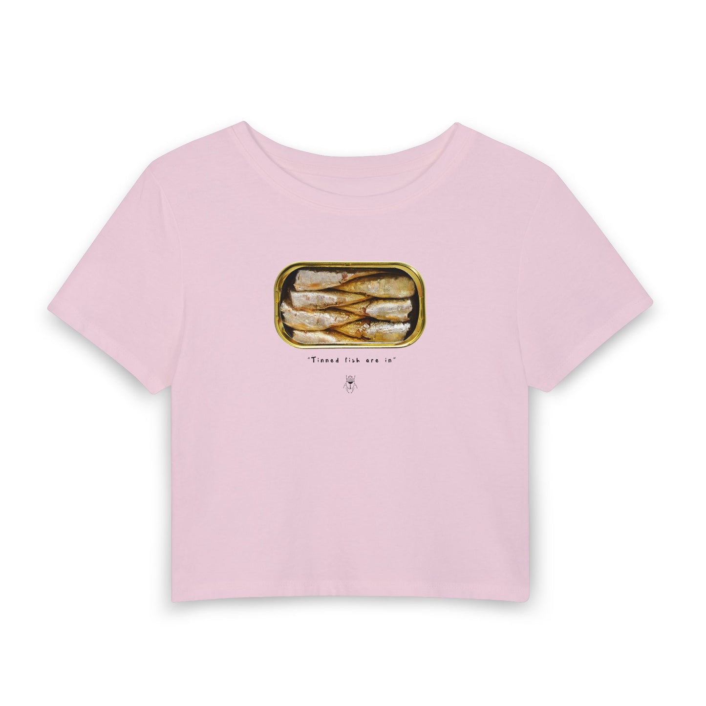 tinned fish baby tee