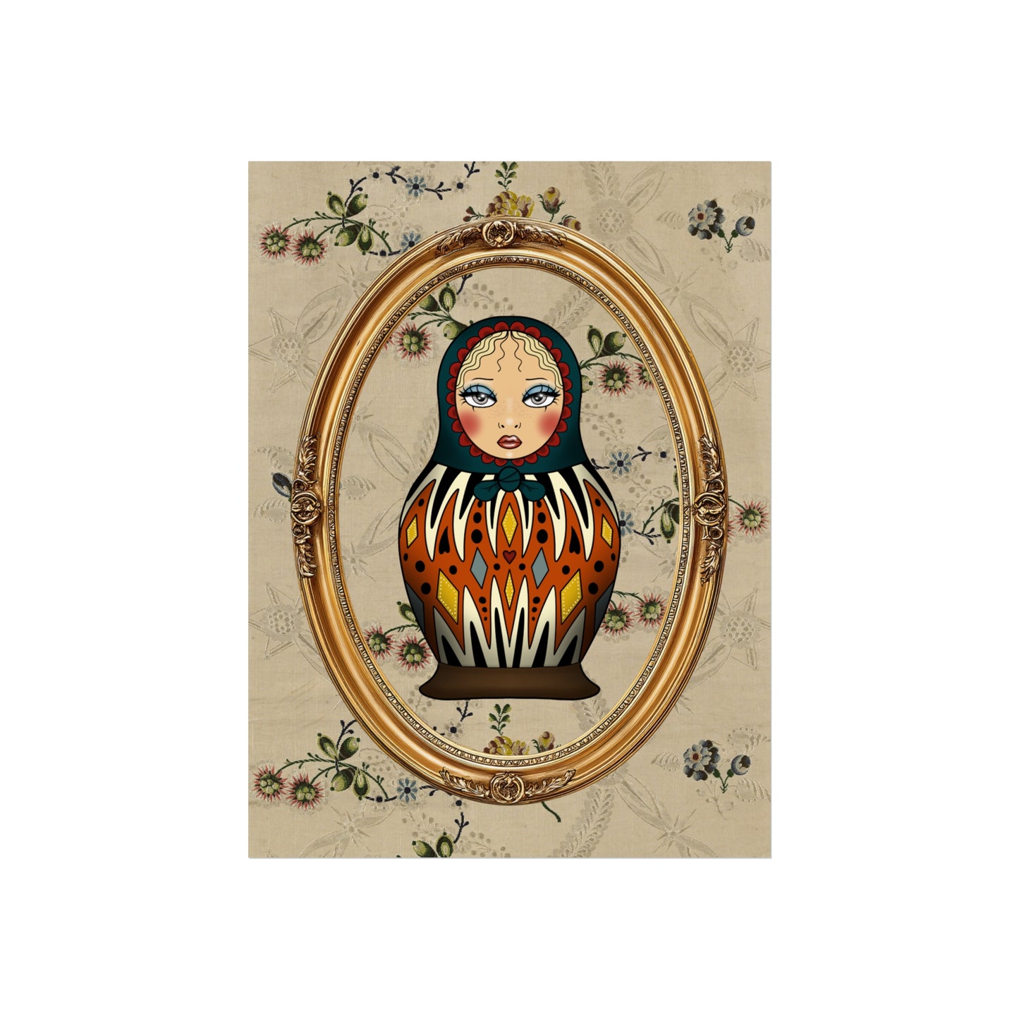 matryoshka doll print