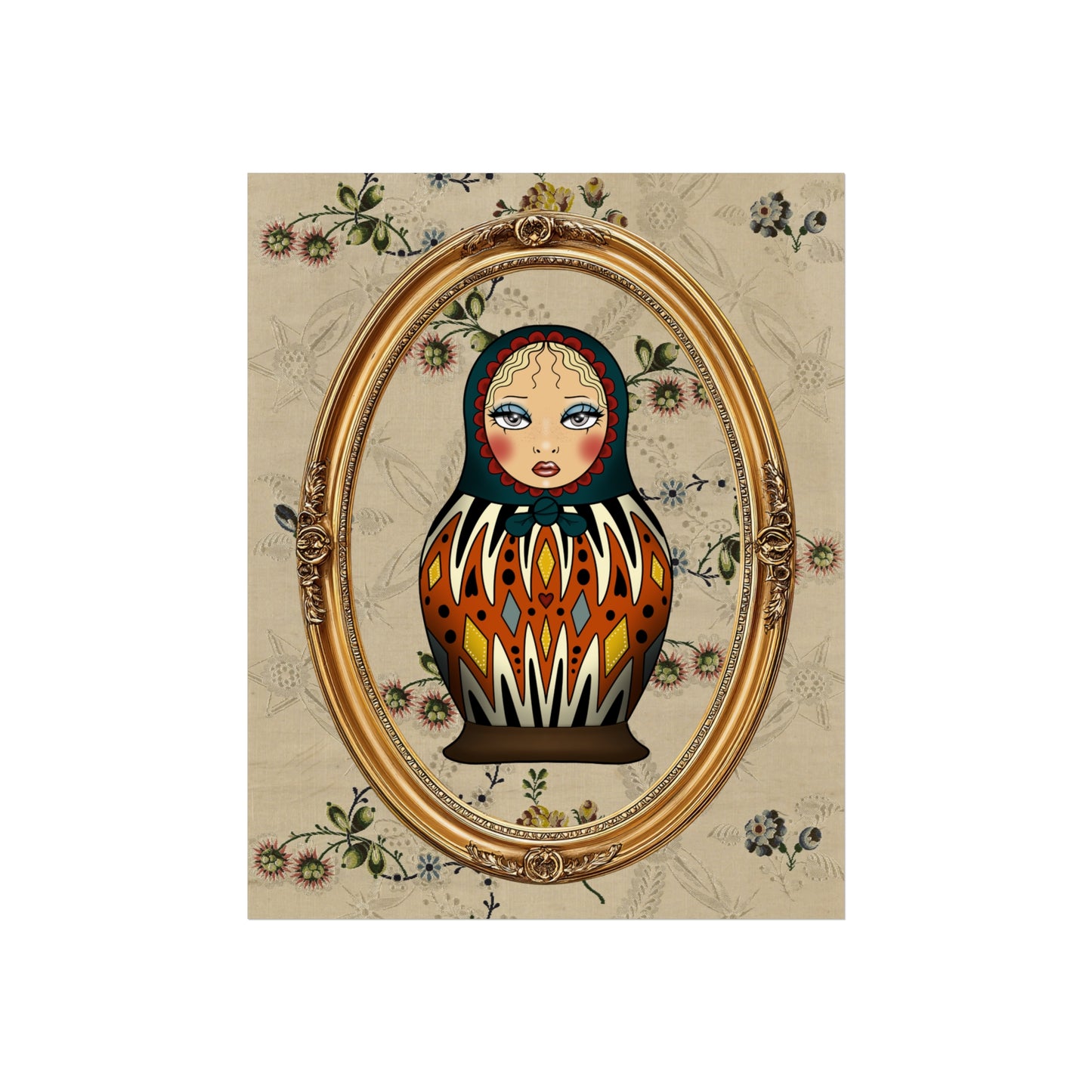 matryoshka doll print