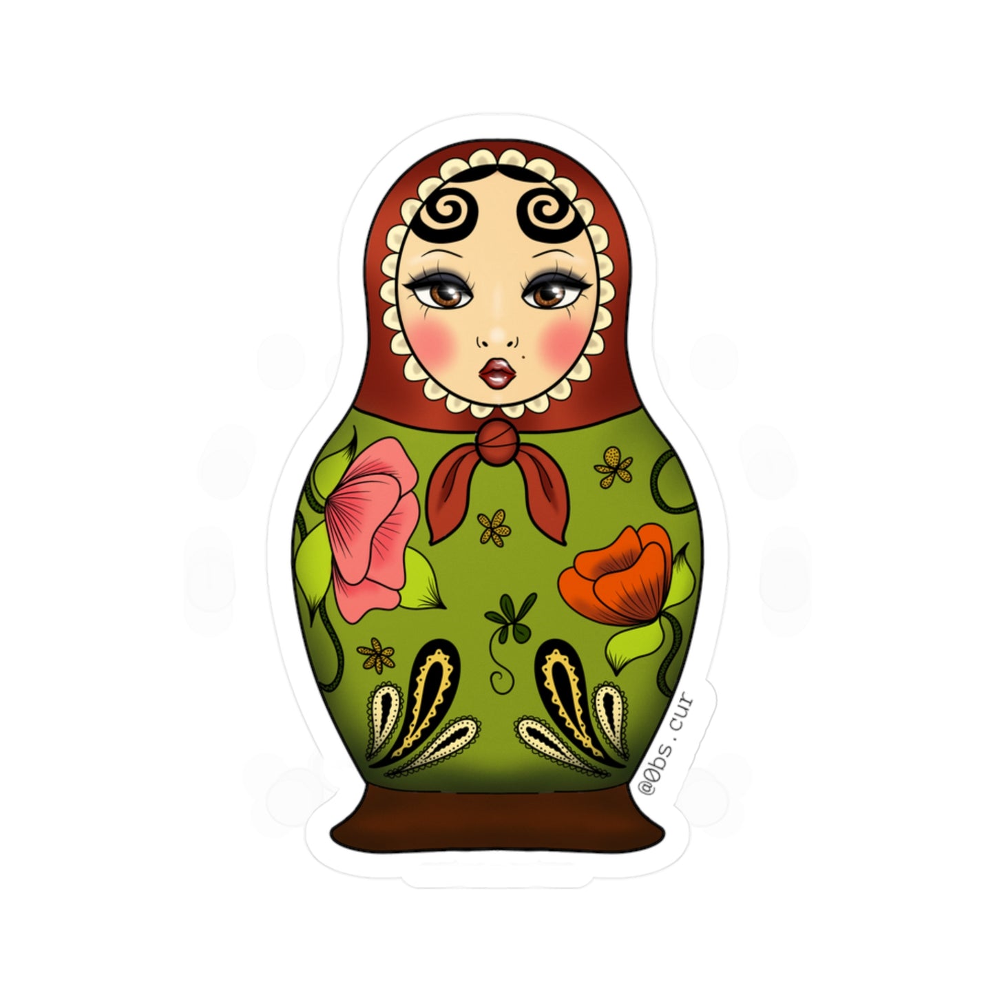 wallflower doll sticker